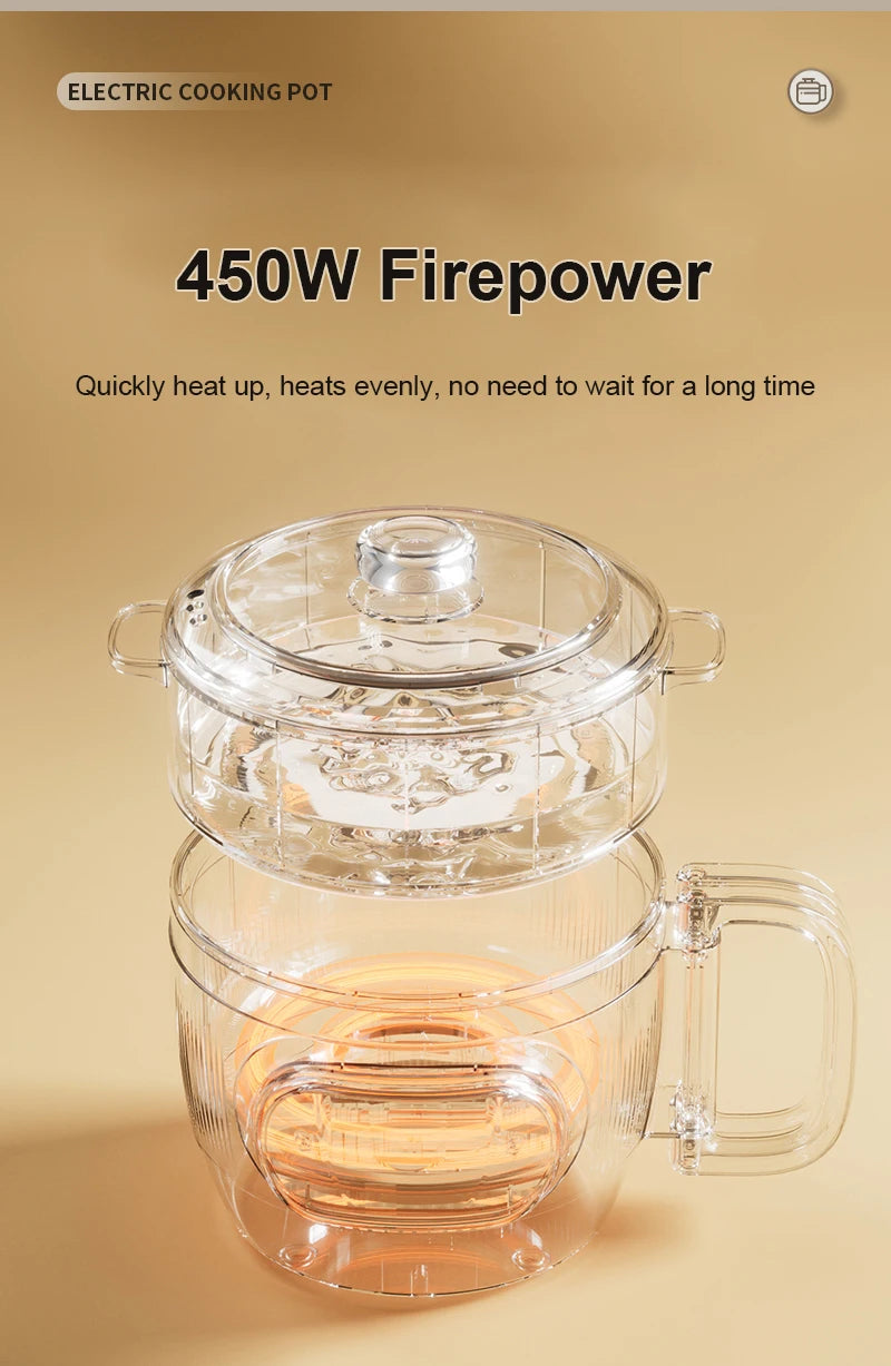 2L Multicooker Low Sugar Rice cooker Hotpot Ramen boiler Soup stew pot Automatic insulation Baby supplement congee simmer 110V