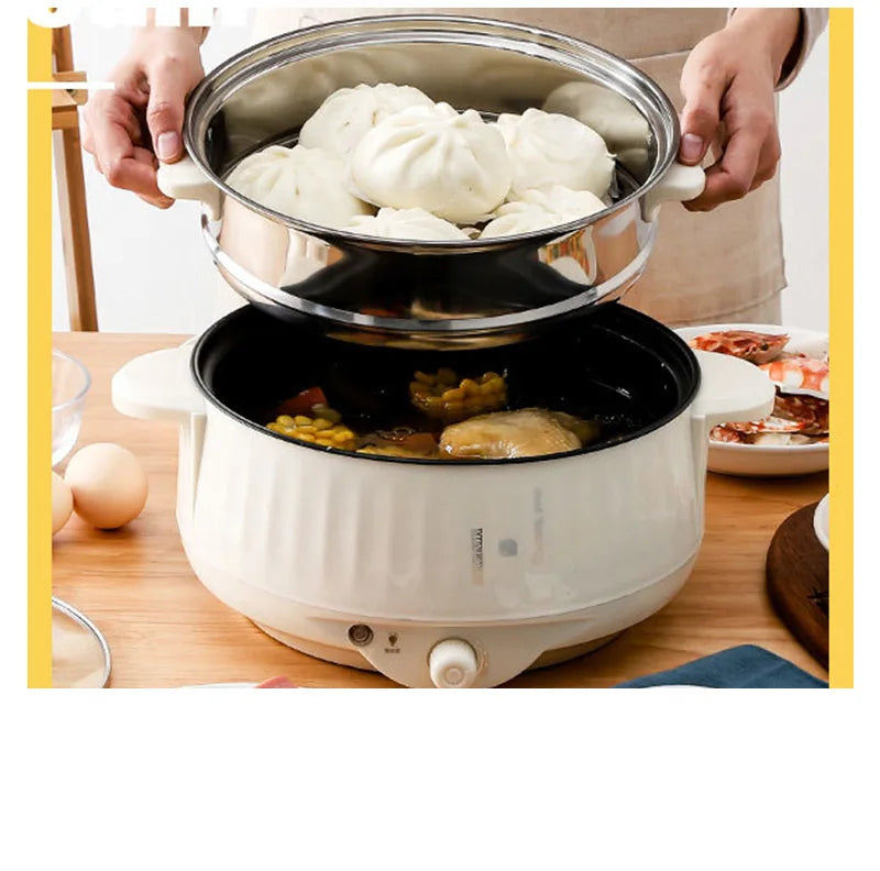 Electric MultiCooker Multifunctional Rice Cooker Frying Pan Non-stick Cookware Multi Soup Hotpot for Kitchen 1.7L/2.7L/3.2L
