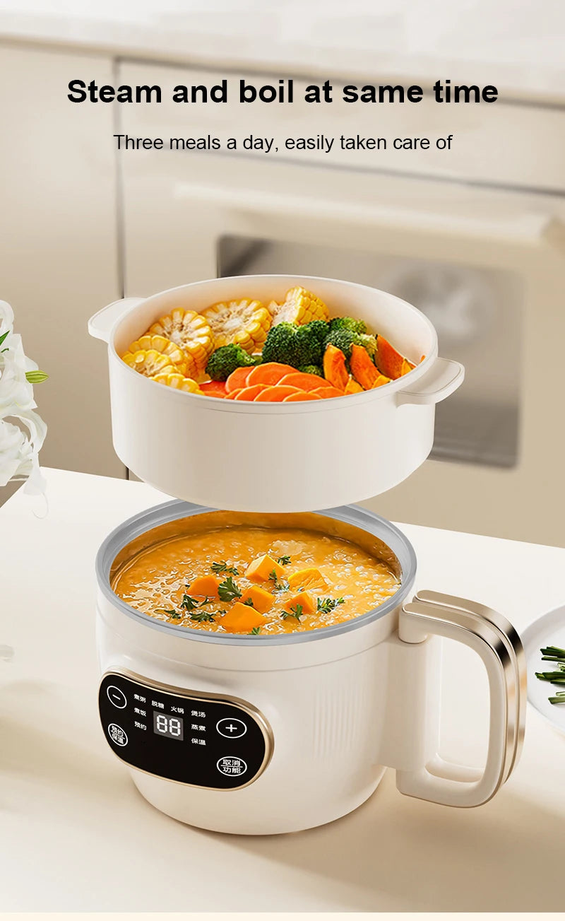 2L Multicooker Low Sugar Rice cooker Hotpot Ramen boiler Soup stew pot Automatic insulation Baby supplement congee simmer 110V