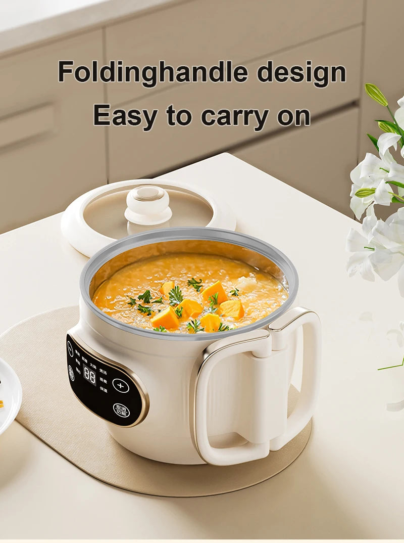2L Multicooker Low Sugar Rice cooker Hotpot Ramen boiler Soup stew pot Automatic insulation Baby supplement congee simmer 110V