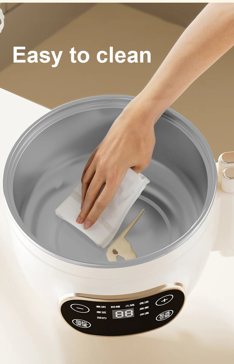 2L Multicooker Low Sugar Rice cooker Hotpot Ramen boiler Soup stew pot Automatic insulation Baby supplement congee simmer 110V