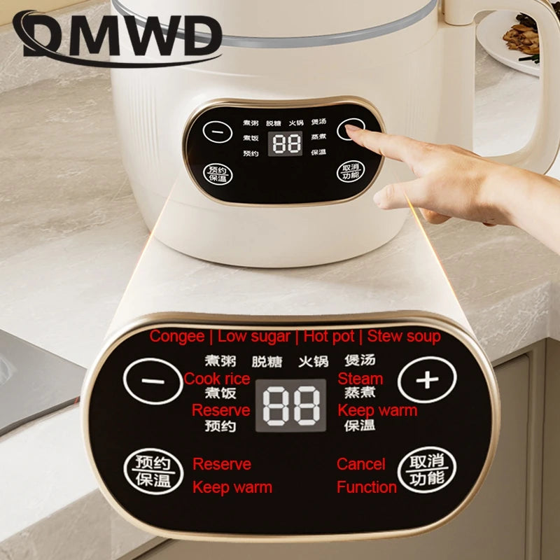 2L Multicooker Low Sugar Rice cooker Hotpot Ramen boiler Soup stew pot Automatic insulation Baby supplement congee simmer 110V